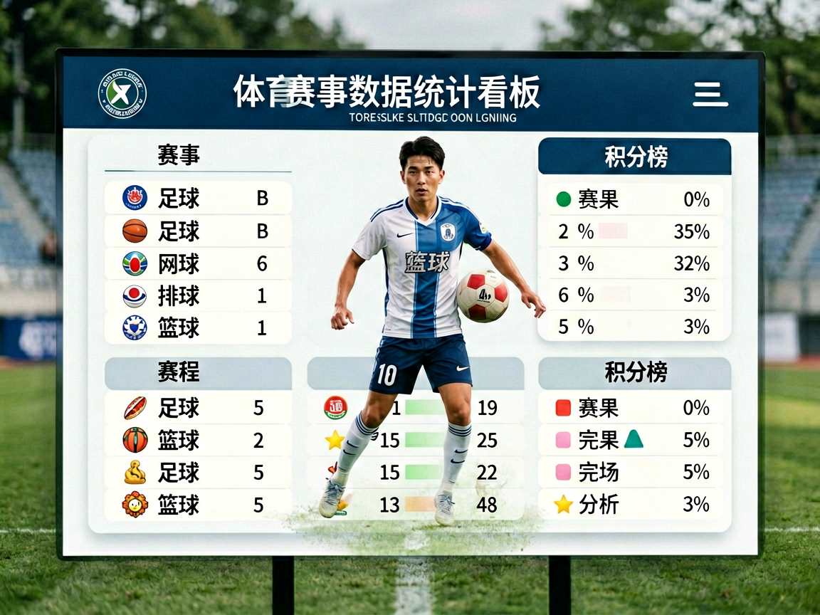 体育赛事数据统计看板